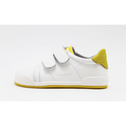 Deportivos londres Blanco/ amarillo