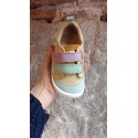 Deportivo piel Mint/Butter/Lila