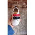 Deportivo piel  blanco/nay/rojo