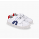 Deportiba piel napa blanco y azul