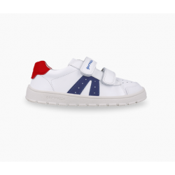Deportiba piel napa blanco y azul