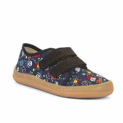 Zapatilla lona Barefoot blue piratas