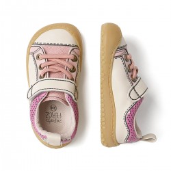 Paterna Rocker comic Rosa/beige microfibra