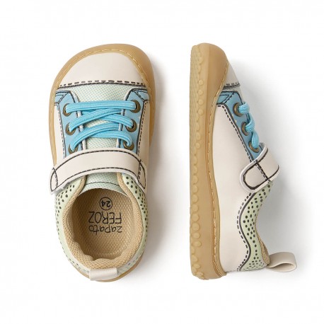 Paterna Rocker comic Verde/beige microfibra