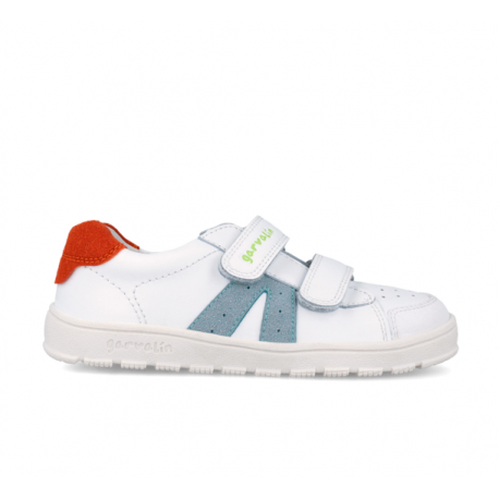 Deportiba piel napa blanco y azul