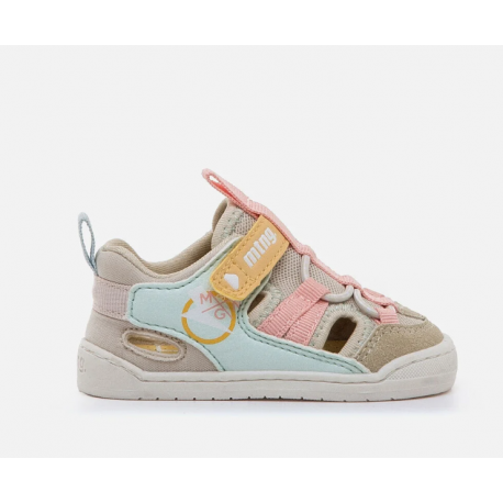 Sandalia FREE BABY Gravel Crudo/Murri Aguamarina