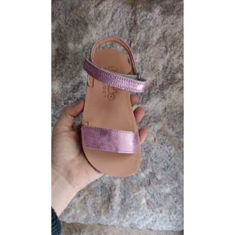 Sandalia lia barefoot Flexy pimk shine +G3150264-24