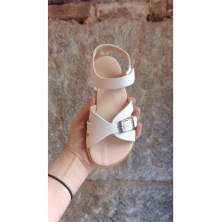 Sandalia micropelle blanco