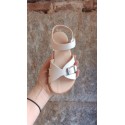 Sandalia micropelle blanco