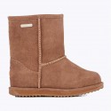 Botas australianas Brumby de ante y lana merino color roble.