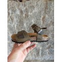 Sandalia bio de Piel Kaki