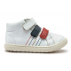 BOTINES DEPORTIVOS TOUR SPACE LEATHER SNEAKERS - SNOW/NAVY/RED