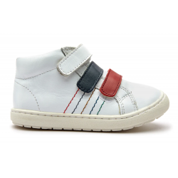 BOTINES DEPORTIVOS TOUR SPACE LEATHER SNEAKERS - SNOW/NAVY/RED