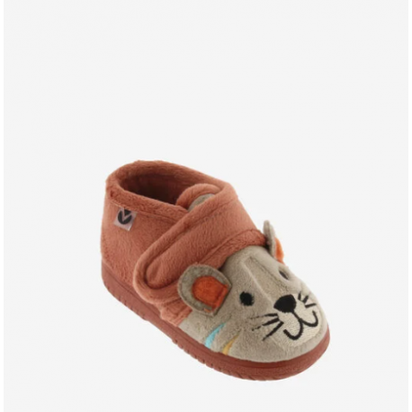 Zapatilla de niño y niña para casa Tigre