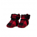 Babies & Toddlers Jaquard Soft slippers - Red/Black Checker