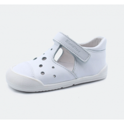 Gruyer blanco sandalia de piel